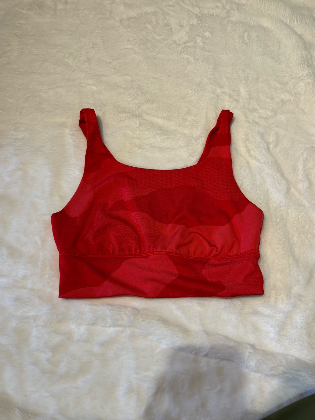 Red Camo Sports Bra